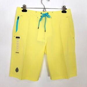 Stio CFS Boardshorts Swim Trunks Men Sz 30 Yellow UPF 50+ Summer Beach‎